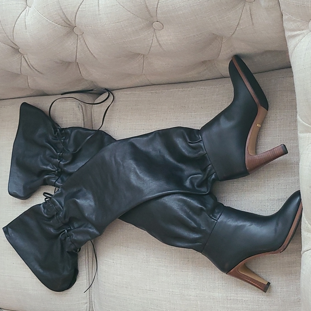 Gucci Leather Over the Knee boots